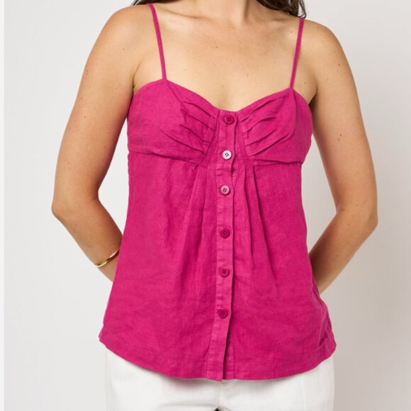 Joie Lavan Sleeveless Top 100% Linen, XL - Picture 1 of 7